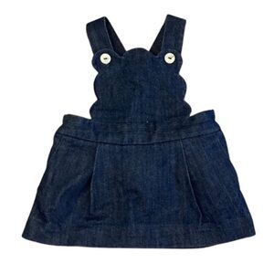 🫐3/$30 Jacadi Denim Blue Kids Overall Dress size 18m